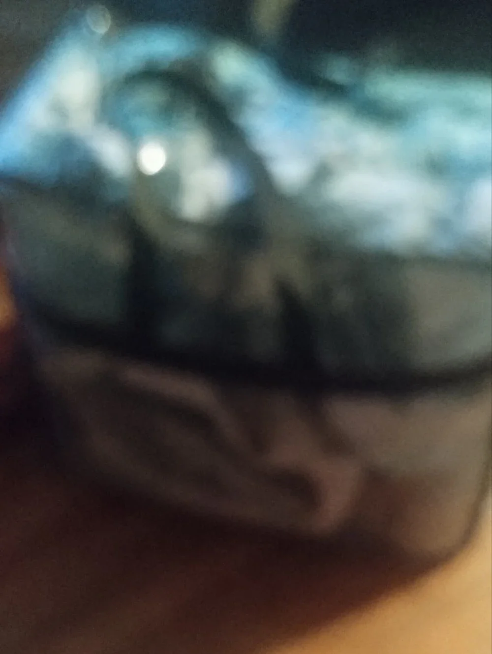Clear Storage Bag with Black Handles and Trim